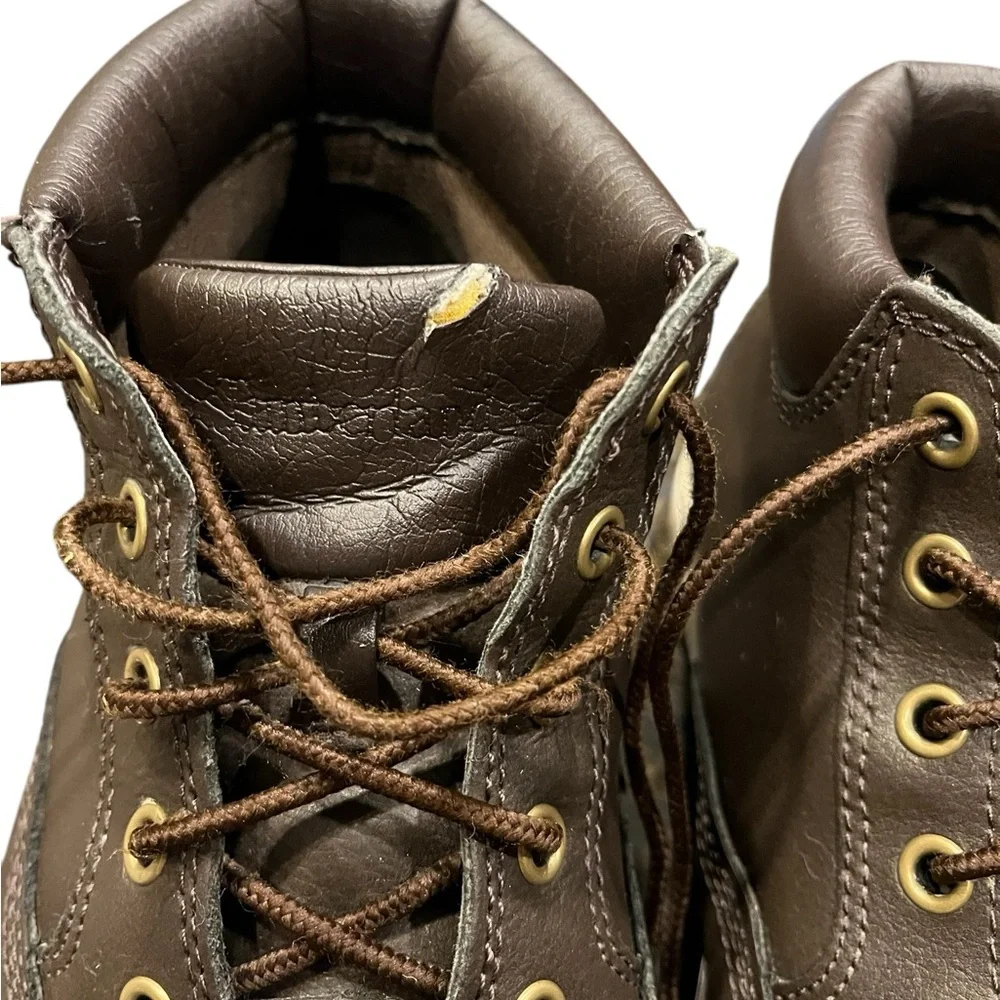 Timberland Dark Brown Leather A181C Lace Up Chukka Shoes Men’s‎ Size 8.5